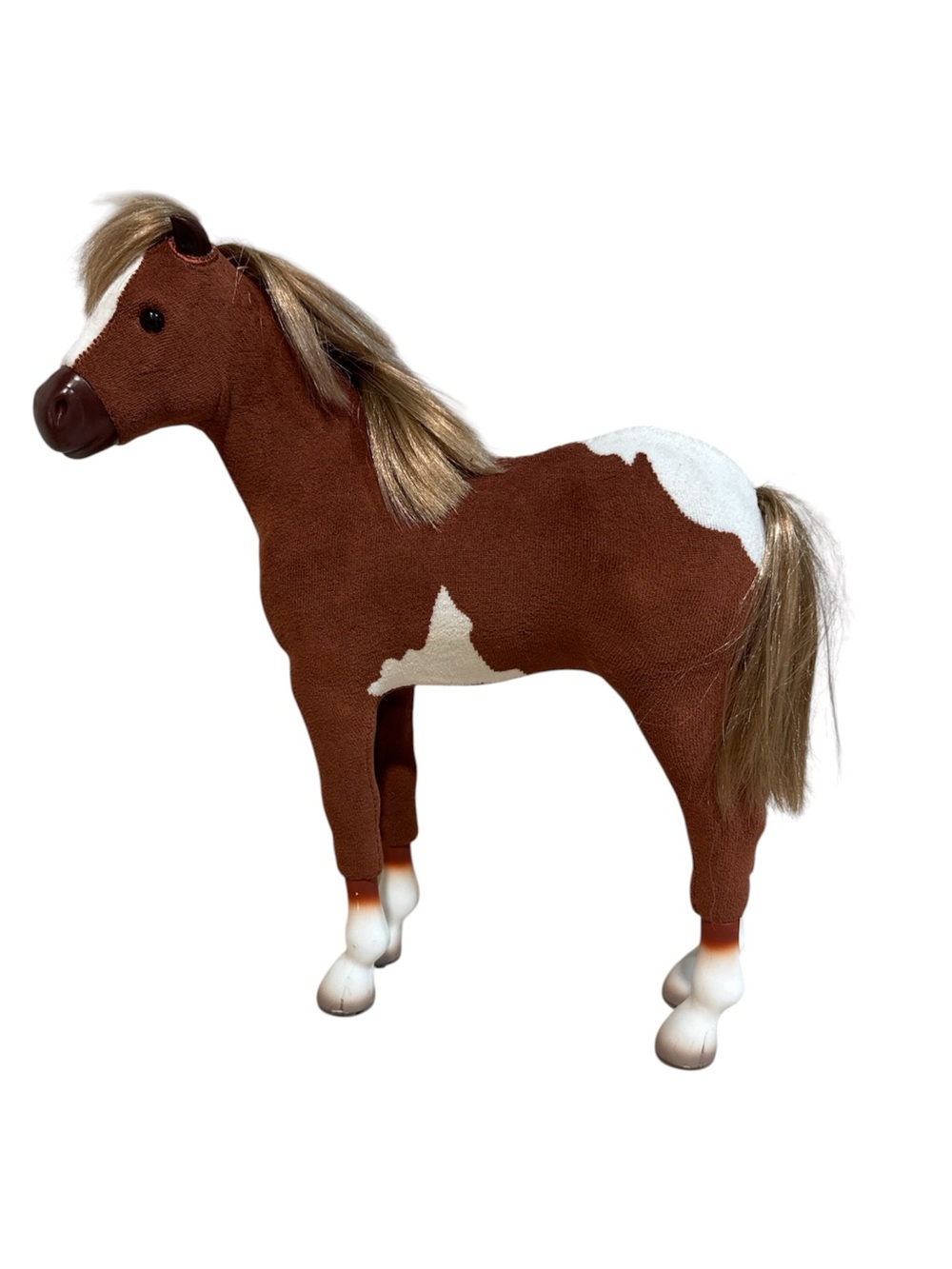 American Girl Brown & White Pony Plush Horse EUC
